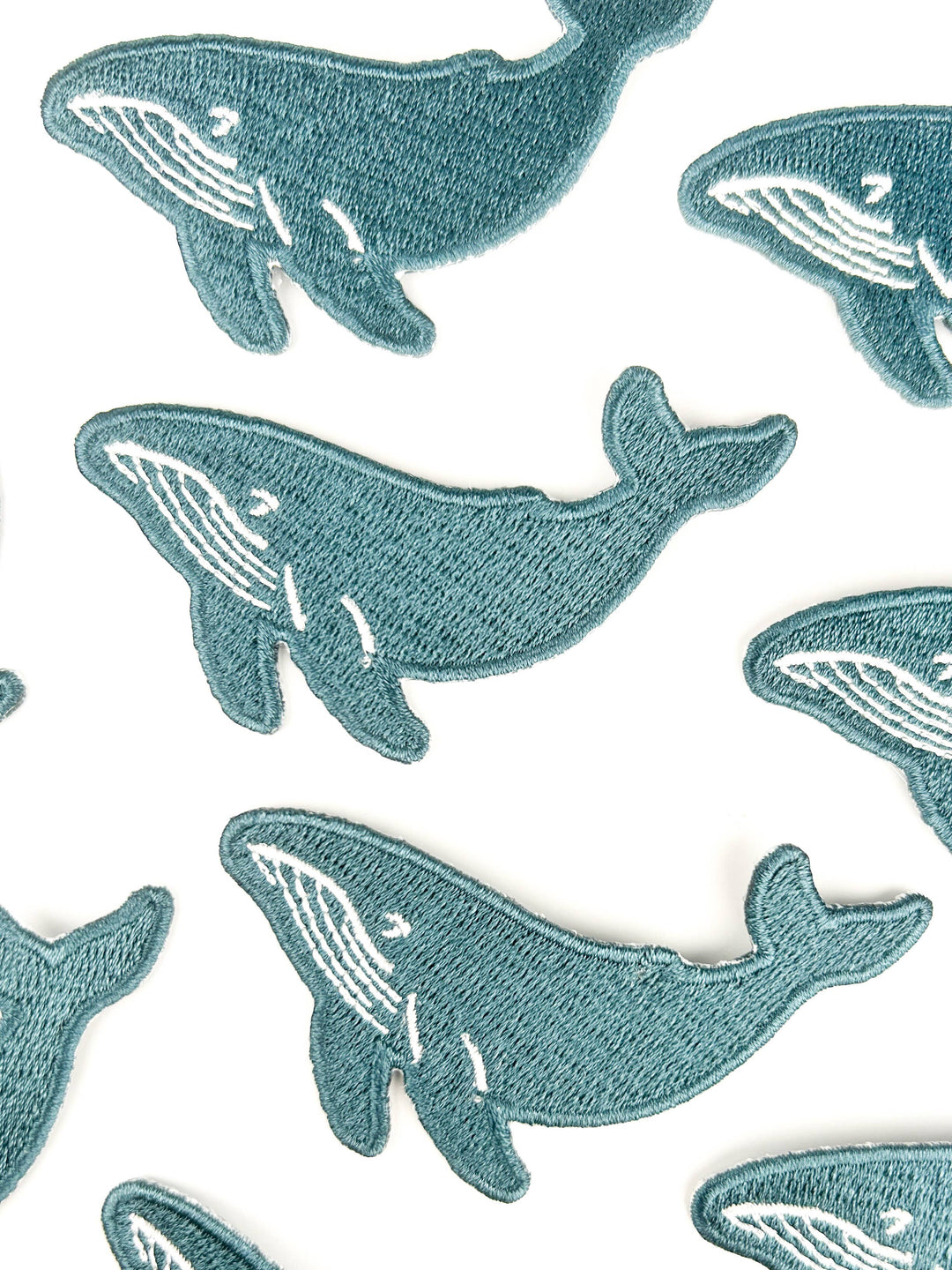 Field Trip Threads - Whale Patch Ocean Animal Embroidered Iron On Patch Nautical