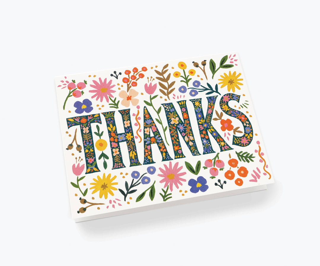 Rifle Paper Co. - Floral Thanks Card