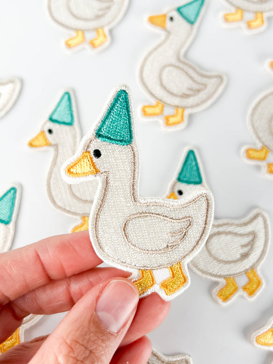 Field Trip Threads - Silly Goose Embroidered Patch Funny Iron On Patch for Hats
