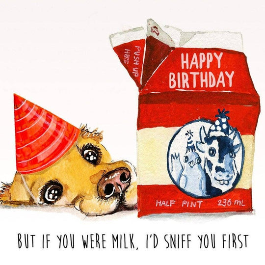 Liyana Studio - Old Milk Birthday - Funny Birthday Card