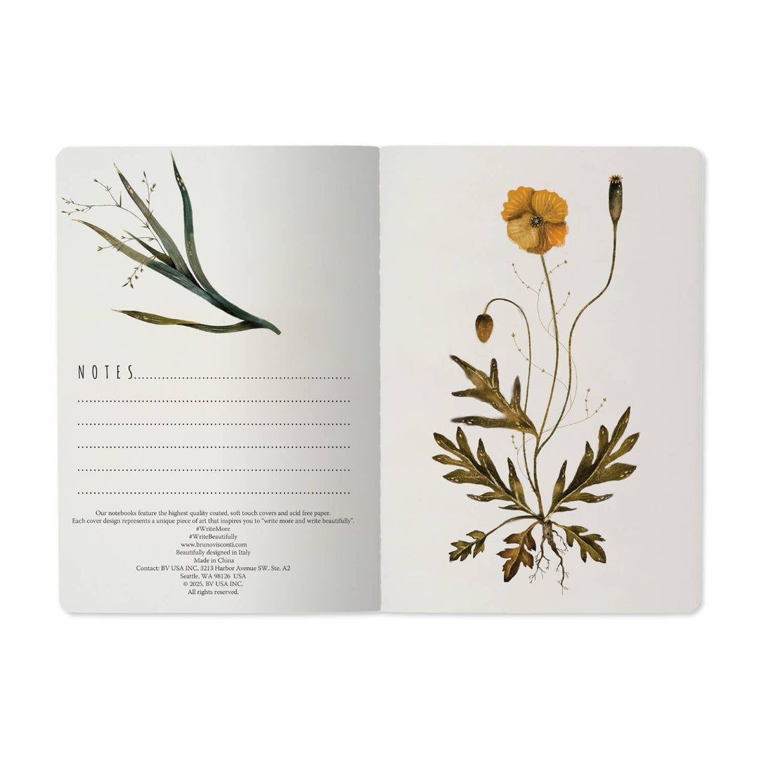 BV by Bruno Visconti - A5 Notebook - Violets and Greens 