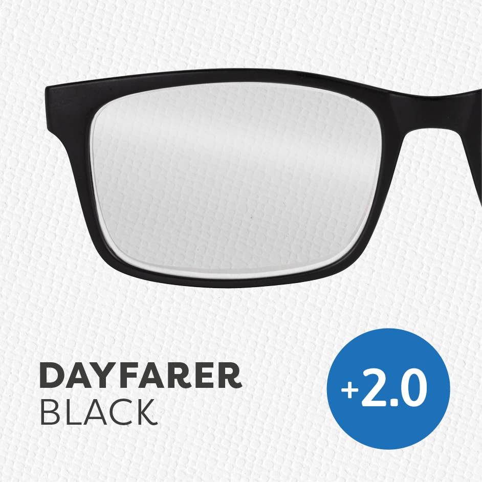 if USA - Easy Readers Dayfarer: Black +3.0