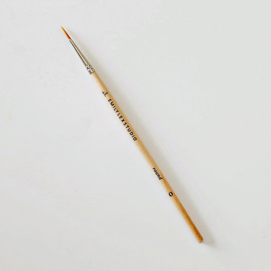 emily lex studio - Watercolor paintbrush set of five wood brushes
