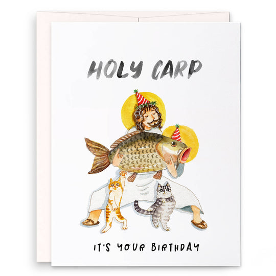 Liyana Studio - Holy Carp Birthday - Funny Birthday Card
