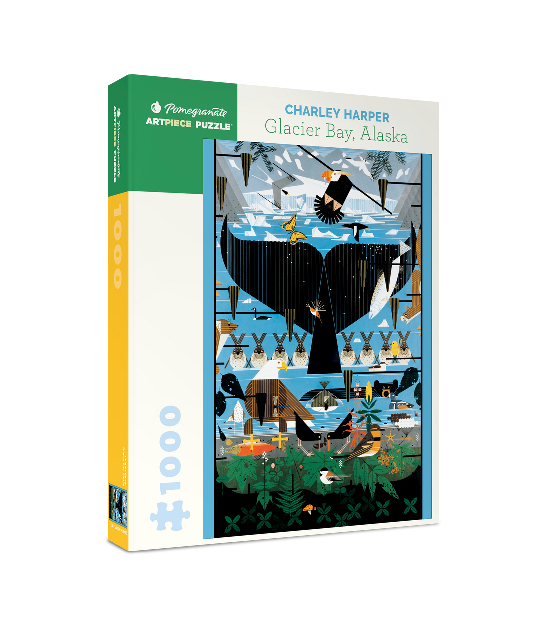 Pomegranate - Charley Harper: Glacier Bay, Alaska 1000-piece Jigsaw Puzzle