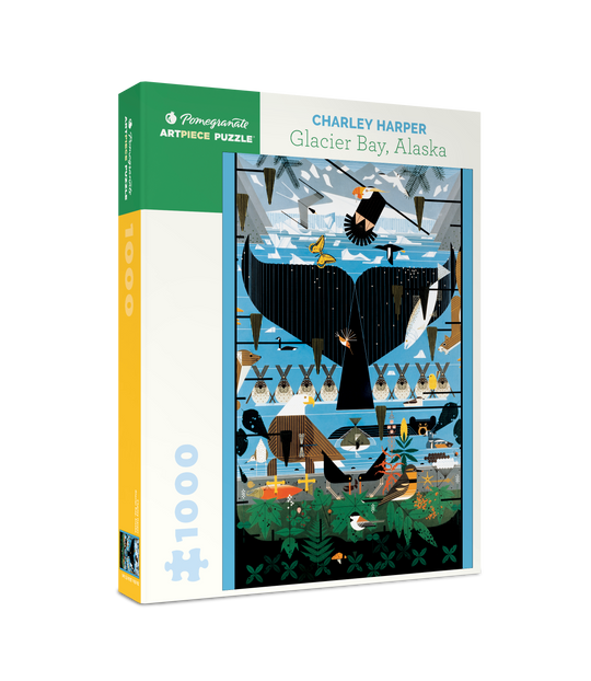 Pomegranate - Charley Harper: Glacier Bay, Alaska 1000-piece Jigsaw Puzzle