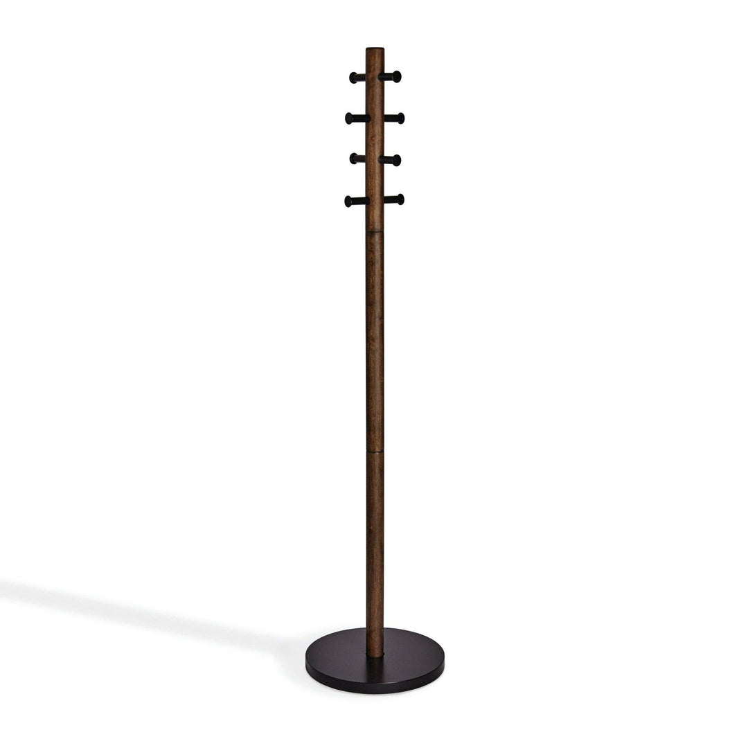 Umbra - Coat Rack Pillar Wood Metal Standing Organizer