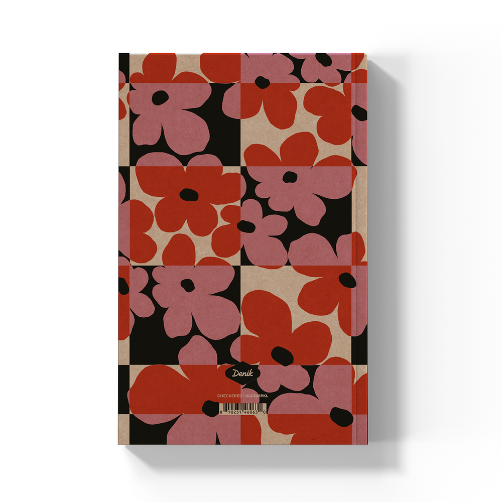 Denik - Checkered Kraft Layflat Notebook  KLC2659KL