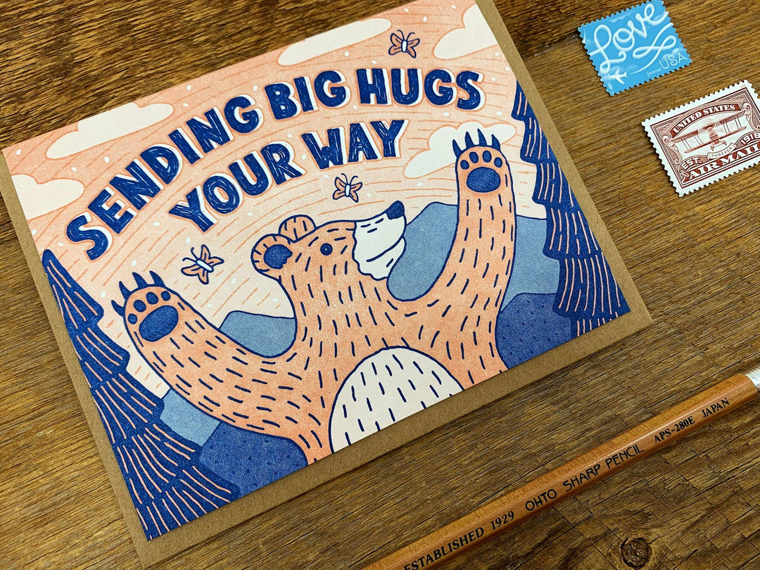 Noteworthy Paper & Press - Big Hugs Bear Card