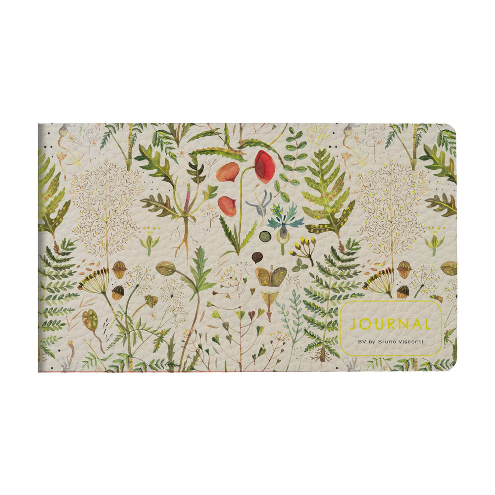 BV by Bruno Visconti - Horizontal Vegan Leather Weekly Planner - Greens and Flowers