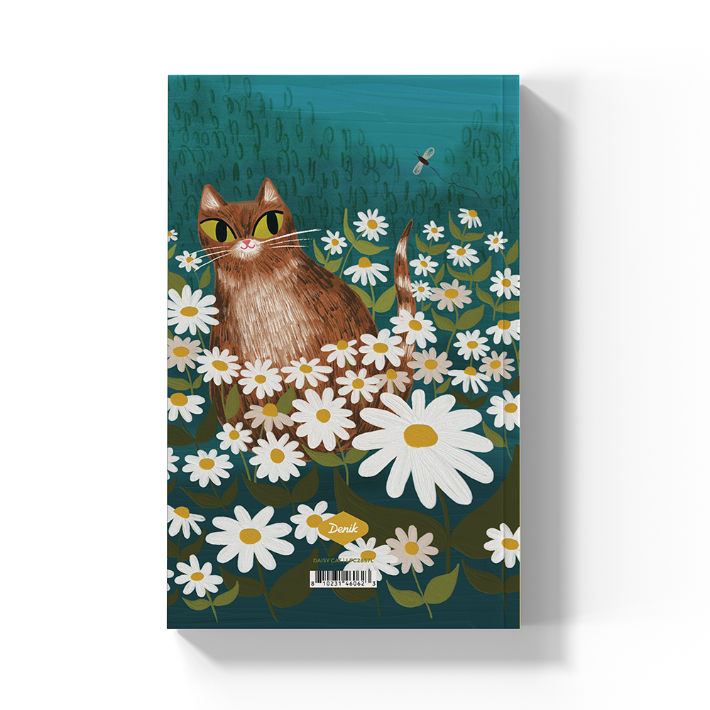 Denik - Daisy Cat Classic Layflat Notebook Journal LFC2657L