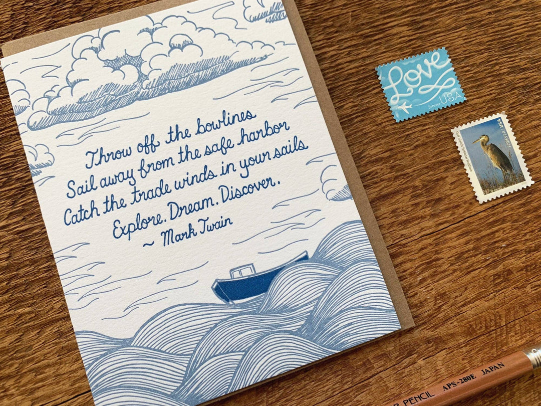 Noteworthy Paper & Press - Twain Quote Card