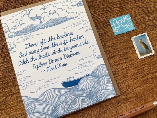 Noteworthy Paper & Press - Twain Quote Card