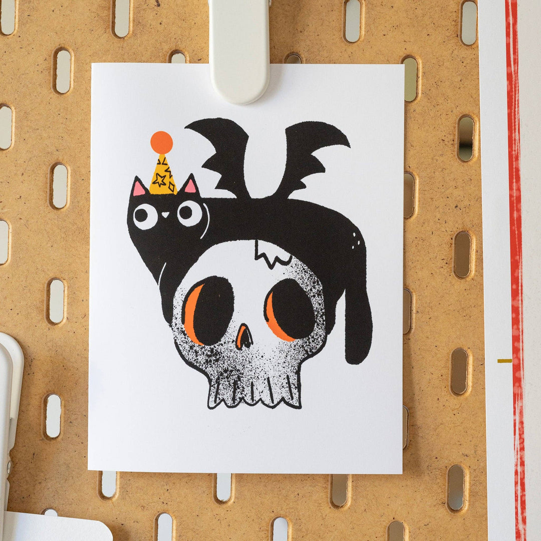 Kayan Pepper Co. - Bat Cat Halloween Card