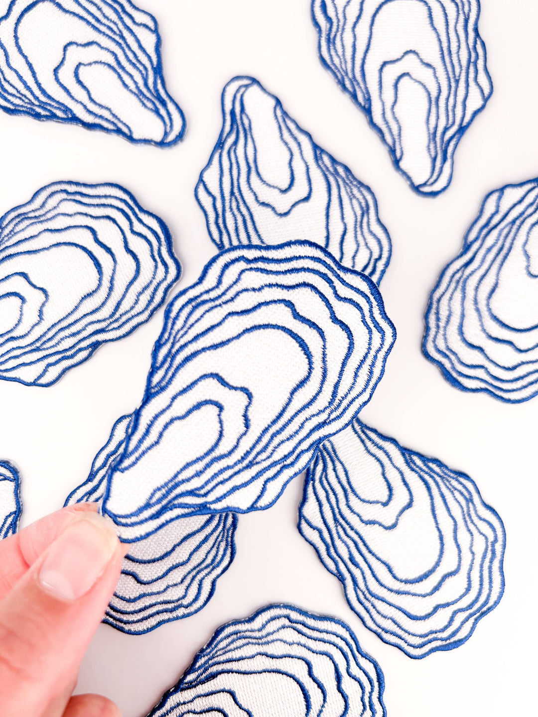 Field Trip Threads - Oyster Patch | Coastal Embroidered Iron On Patch | Nautical 