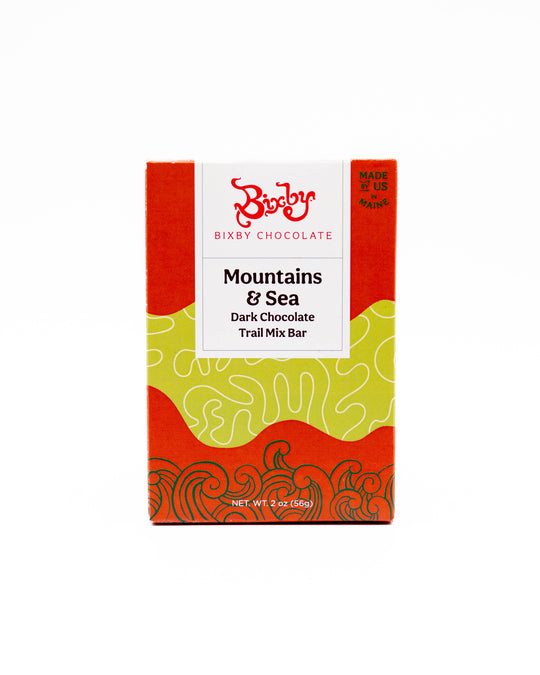 Bixby Chocolate - Mountains + Sea Trail Mix 70% Dark Chocolate Bar