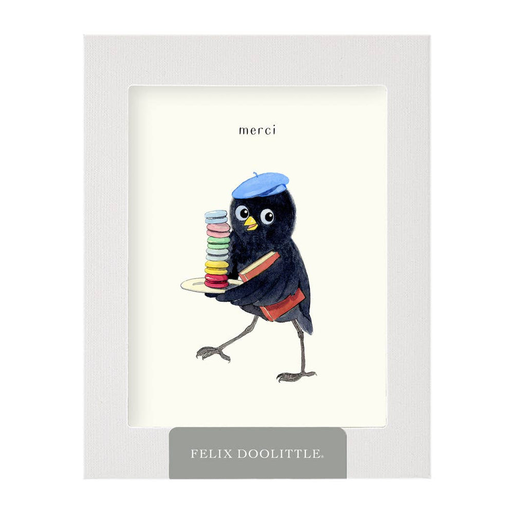Felix Doolittle - Macaron Merci - Thank You Card: Occasion Card