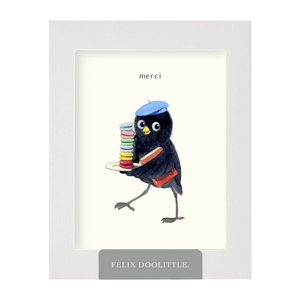 Felix Doolittle - Macaron Merci - Thank You Card: Occasion Card