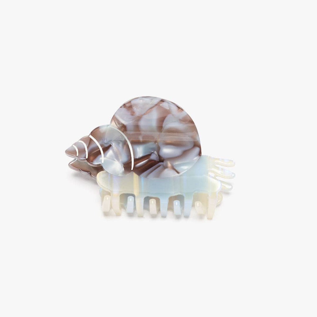 WINONA IRENE - Blue Whelk Claw - Acetate Sea Snail Shell Hair Clip