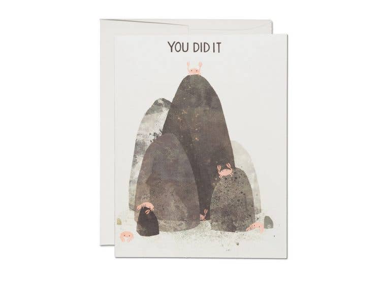 Red Cap Cards - Crabs congratulations greeting card