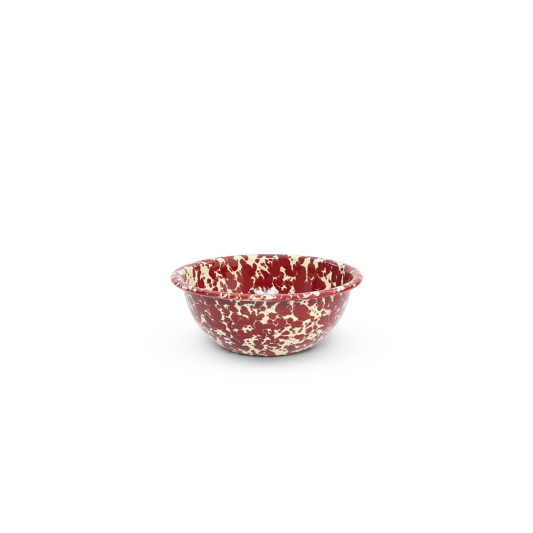 Crow Canyon Home - Splatter Enamelware 20 oz Cereal Bowl: Red Splatter