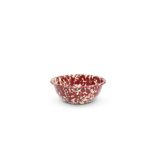 Crow Canyon Home - Splatter Enamelware 20 oz Cereal Bowl: Red Splatter