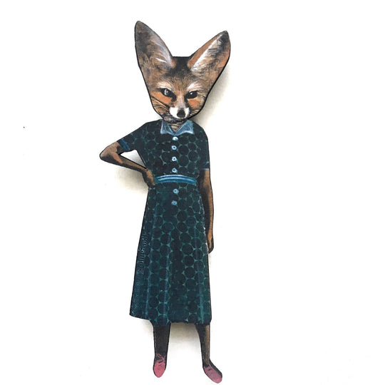 Pergamo Paper Goods - Sassy Fox Wood Magnet