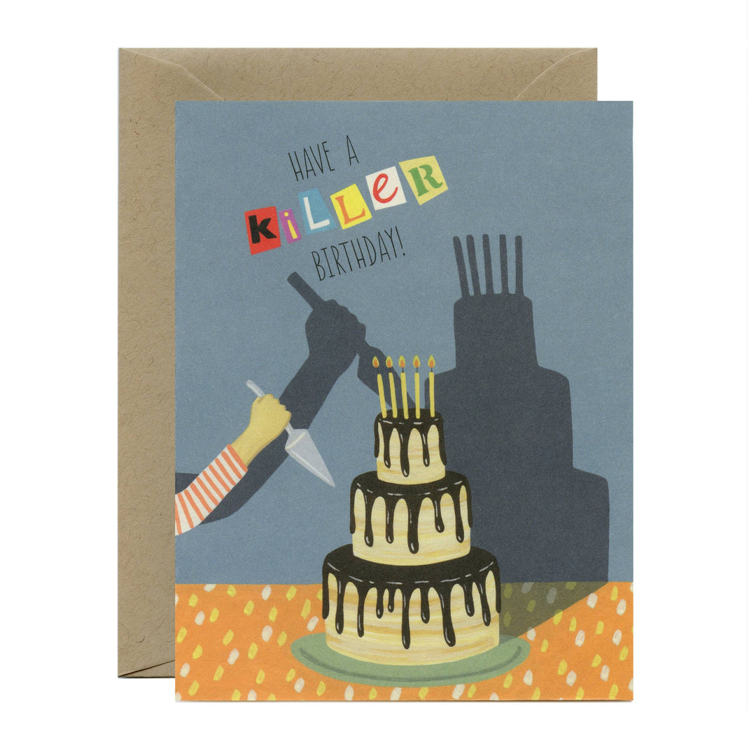 Yeppie Paper - Killer Birthday True Crime Cake Card