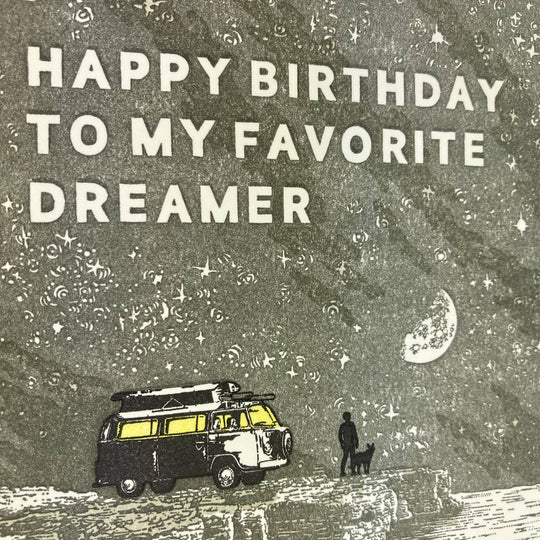 Old School Stationers - Happy Birthday to my favorite dreamer