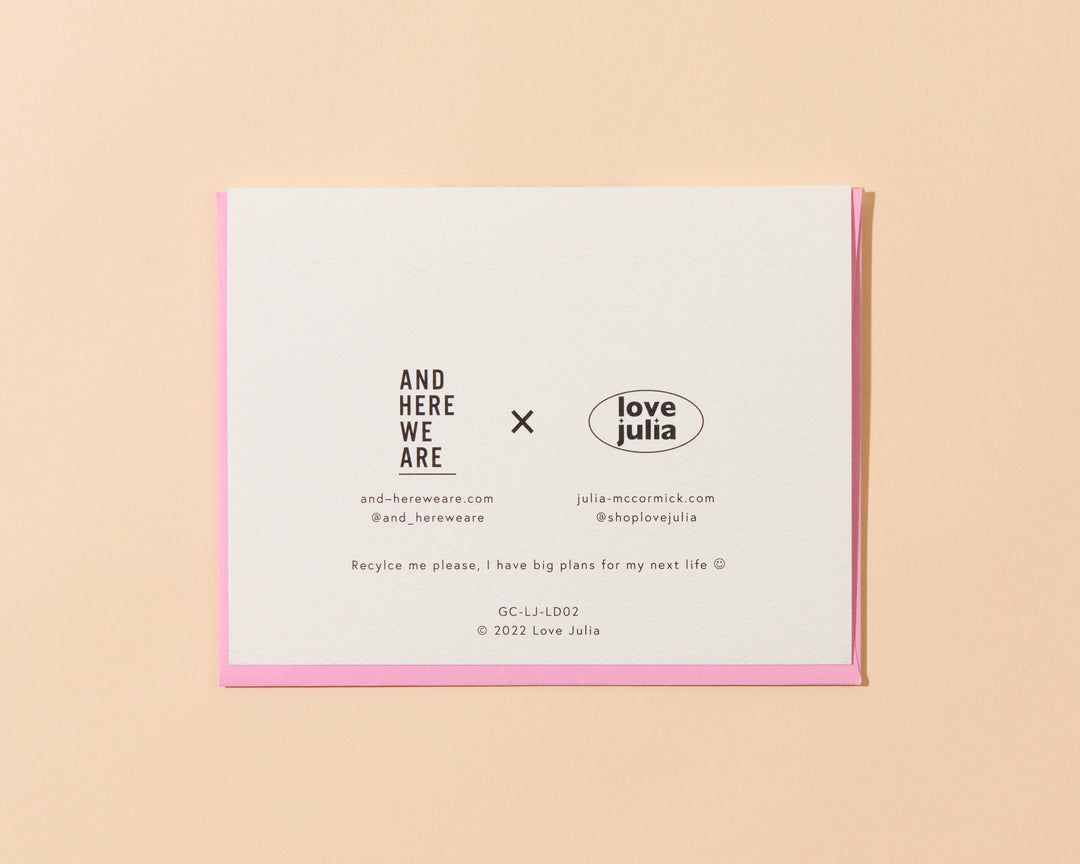 And Here We Are - Coffee Cups Greeting Card - Love, Valentine, Anniversary