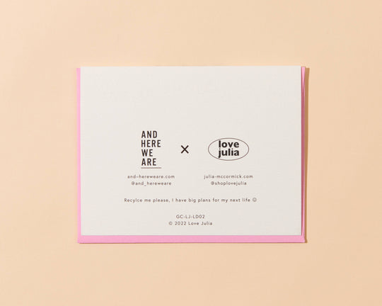 And Here We Are - Coffee Cups Greeting Card - Love, Valentine, Anniversary