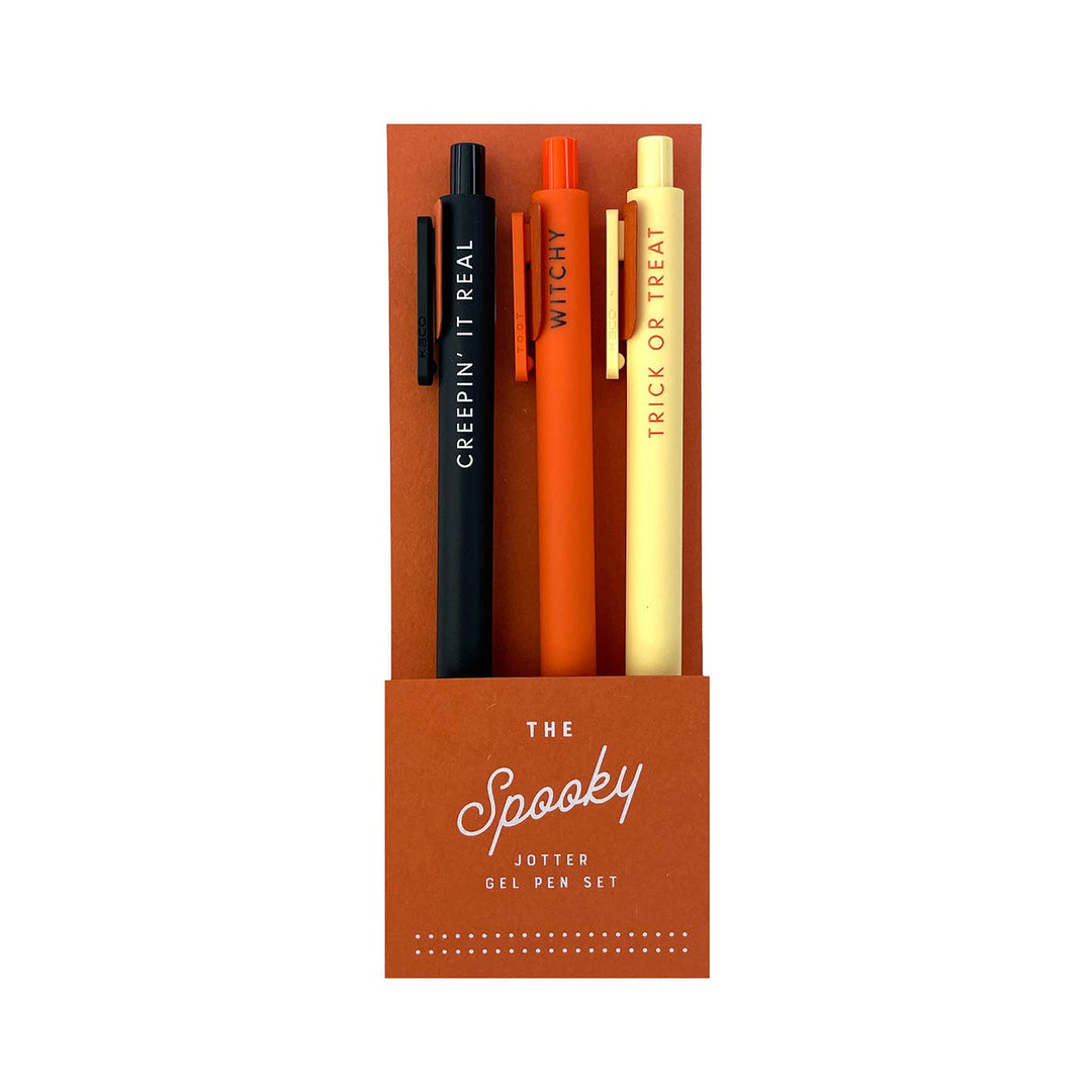 Ruff House Print Shop - The Spooky Jotter Gel Pen: Set of 3