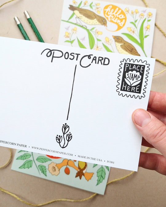 Peppercorn Paper - Hello There Bird Postcard