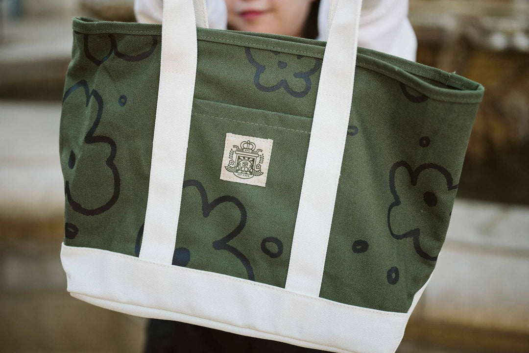 Kayan Pepper Co. - Flower Super Heavyweight Tote - Green