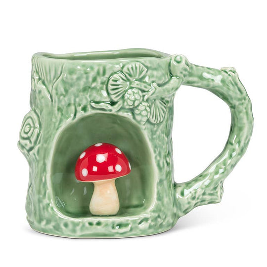 Abbott - Nature Inspired Mug with Alcove-4"H(11oz): Mushroom