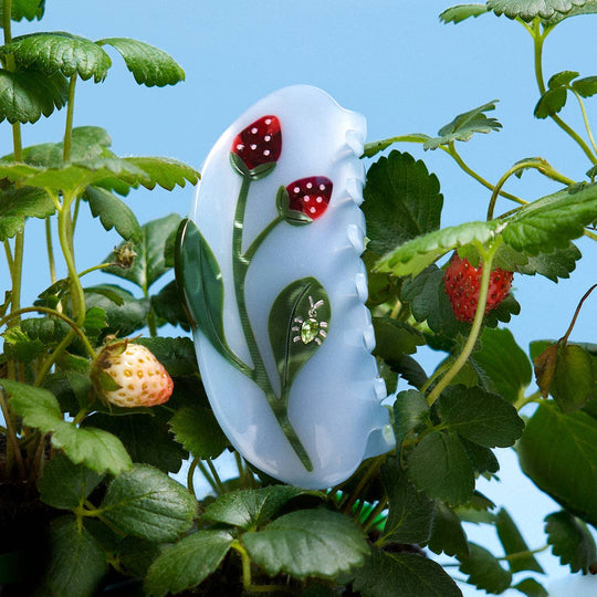 WINONA IRENE - Forest Berry Strawberry Jewel Beetle Acetate Hiar Claw Clip