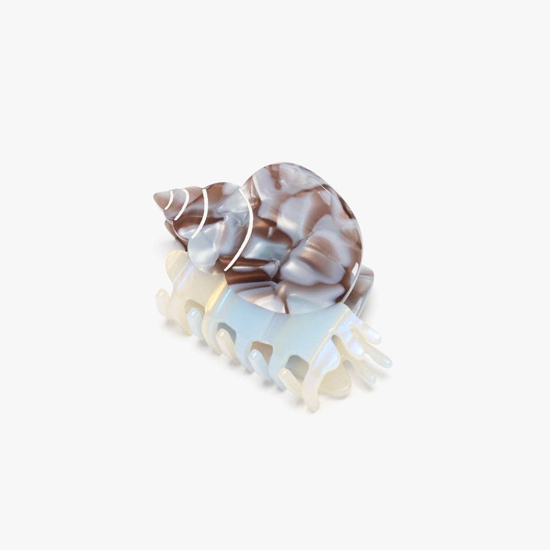 WINONA IRENE - Blue Whelk Claw - Acetate Sea Snail Shell Hair Clip