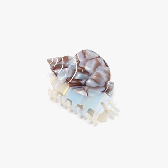 WINONA IRENE - Blue Whelk Claw - Acetate Sea Snail Shell Hair Clip