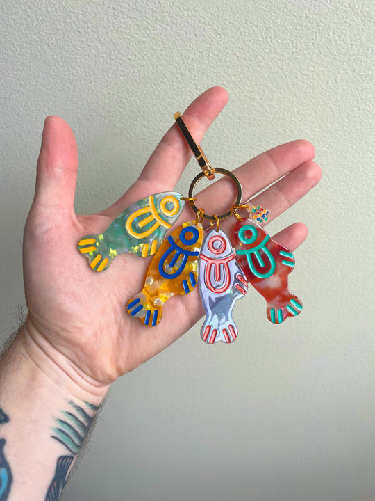 Curlworks - Loud Fishes Bag Charm