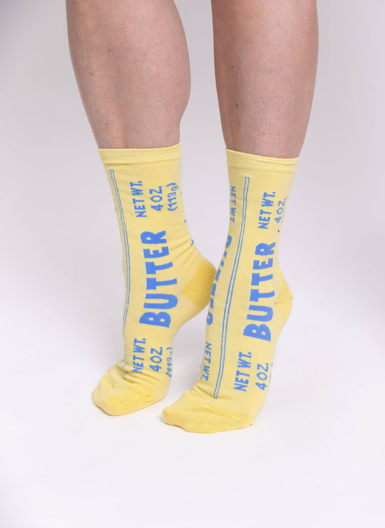 Yellow Owl Workshop - Butter - Small Crew Socks