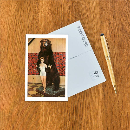 Found Image Press - Postcard NP-153 Woman with Bear