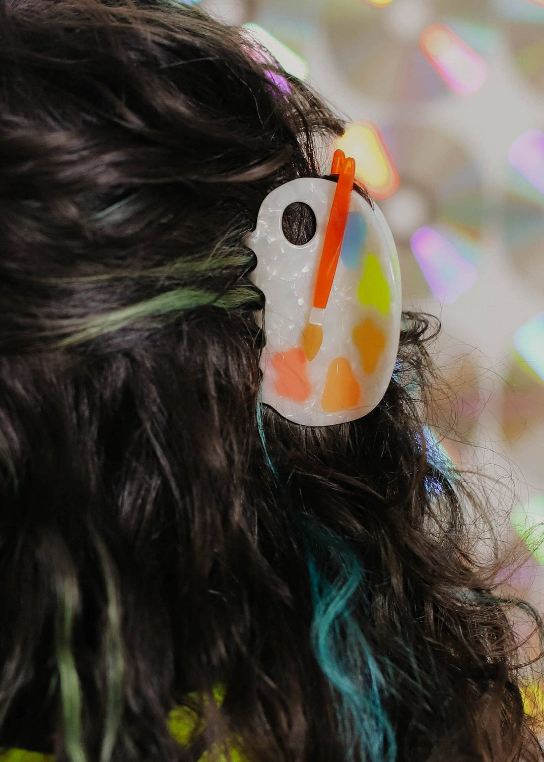The Peach Fuzz - Paint Palette Hair Claw