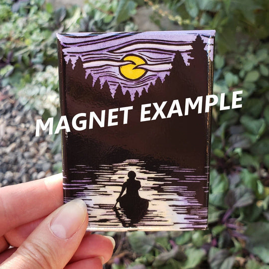 Sarah Angst Art - Name Dropped Magnet - The Wait Grizzly Bear