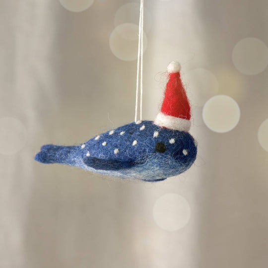 Ten Thousand Villages - Mobi Blue Whale Ornament