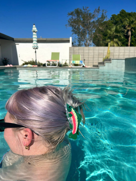 The Peach Fuzz - Rainbow Trout Hair Claw: Perfect