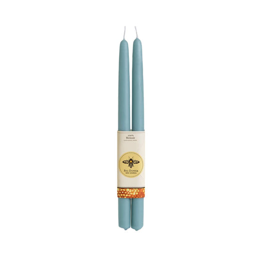 Big Dipper Wax Works - Taper Candles – 100% Pure Beeswax – 4 New Colors: Sage / Standard (12" x 7/8")