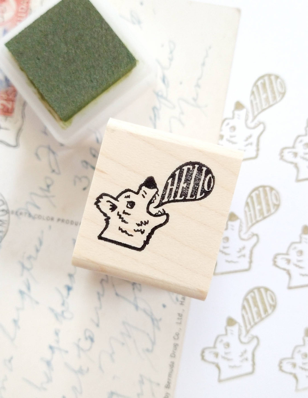 Peppercorn Paper - Hello Bear Stamp