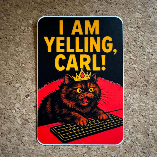Queen Anne Chonk & Co - Princess Donut Yelling Vinyl Sticker: Individually Packaged / Small