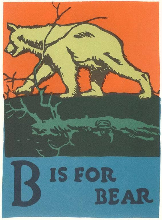 Found Image Press - Magnet KF-474 B is for Bear