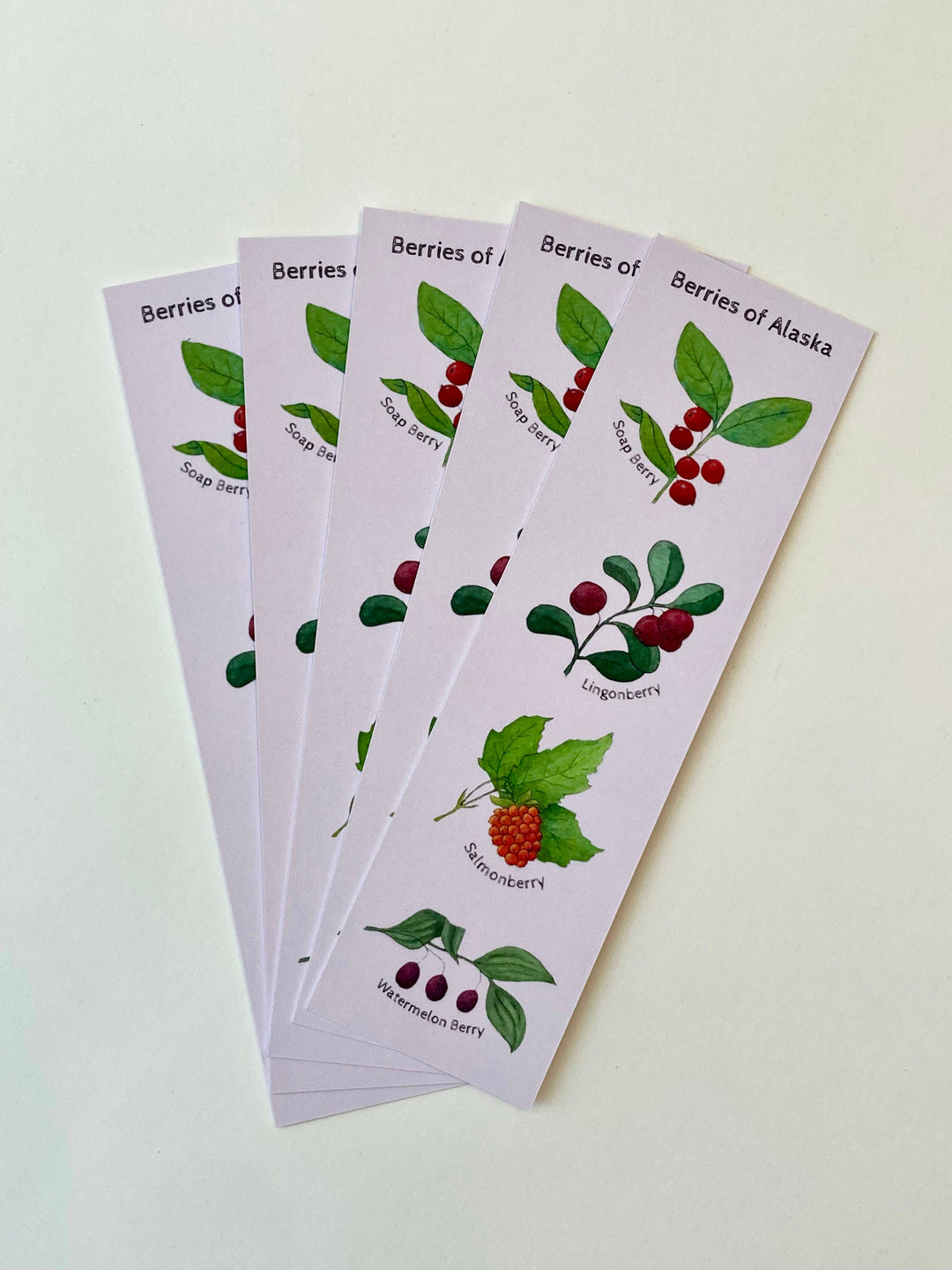 Tiny Nest Studio - Berries of Alaska Bookmark